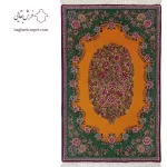 فرش دستباف کرمان(ذرع و نیم دسته گلی حسن خانی پرتقالی)/فرش بقایی