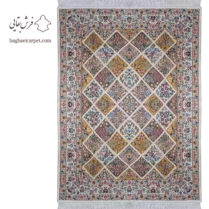 فرش دستباف کرمان(قالیچه 2*1.5 خشتی لادن)/فرش بقایی